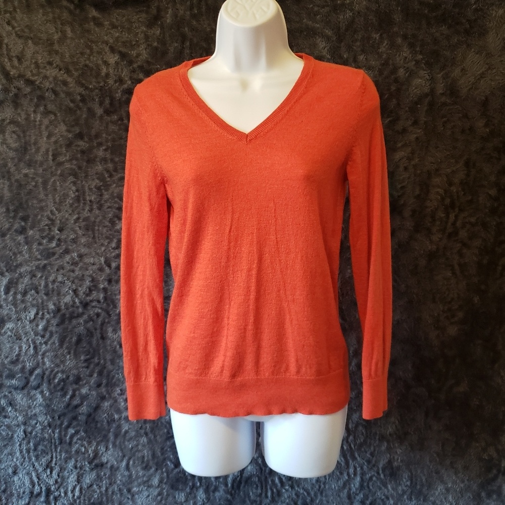 Talbots Red/Orange Sweater